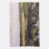 Heath with a Wheelbarrow by Vincent van Gogh Theedoek (Verticaal)