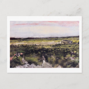 Heath with a Wheelbarrow, Vincent van Gogh Briefkaart
