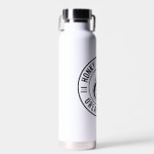 HeatHead Black and White Water Bottle Waterfles (Voorkant)