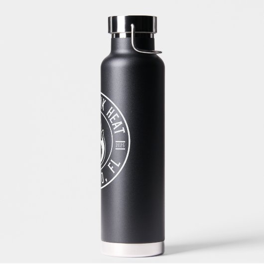 HeatHead White and Black Water Bottle Waterfles (Links)