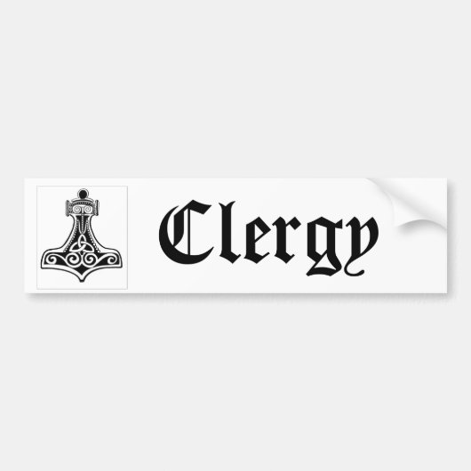 Heathen Clergy Bumpersticker (Voorkant)