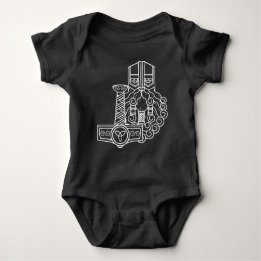 Heathen Norse Pagan Asatru Viking Thor Black Romper