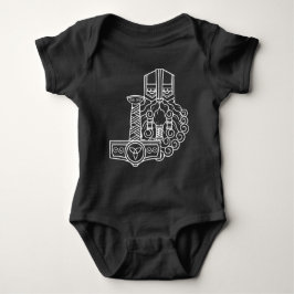 Heathen Norse Pagan Asatru Viking Thor Black Romper