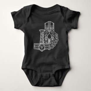 Heathen Norse Pagan Asatru Viking Thor Black Romper