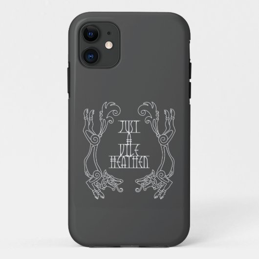 Heathen Norse Pagan Asatru Viking Wolf Phone Case (Achterkant)