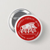 Heathens Against Hate Ronde Button 5,7 Cm (Voorkant /achterkant)