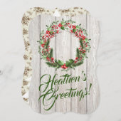 Heathen's Greetings. Atheist Holiday Kaart (Voorkant / Achterkant)