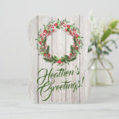 Heathen's Greetings. Atheist Holiday Kaart (Staand voorkant)