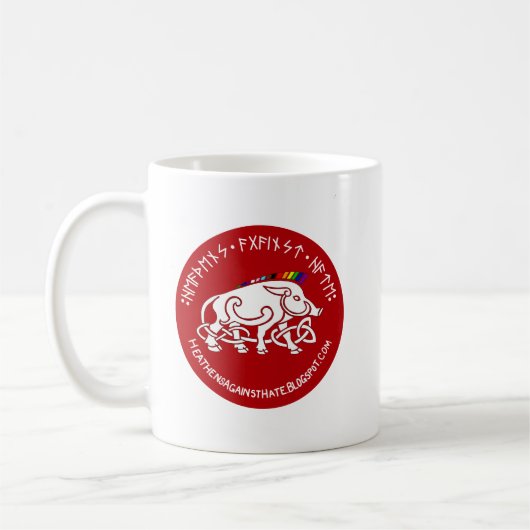 Heathens tegen haat LGBTQ Support Mok (Links)