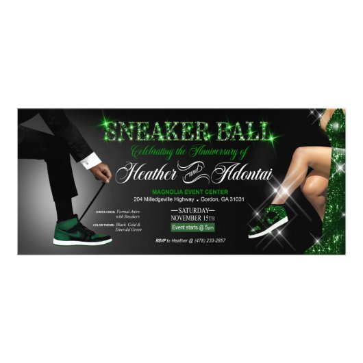 Heather & Adontai Jubileum uitnodiging (Voorkant)