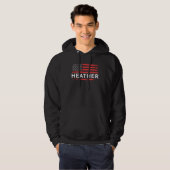 HEATHER AMERICAN FLAG  FOR HEATHER HOODIE (Voorkant volledig)