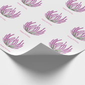 Heather bloemen cadeaupapier (Hoek)