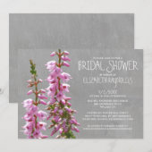 Heather Bridal Shower-uitnodigingen Kaart (Voorkant / Achterkant)