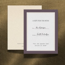 Heather & Dusk diploma-gift kaart bijgesloten