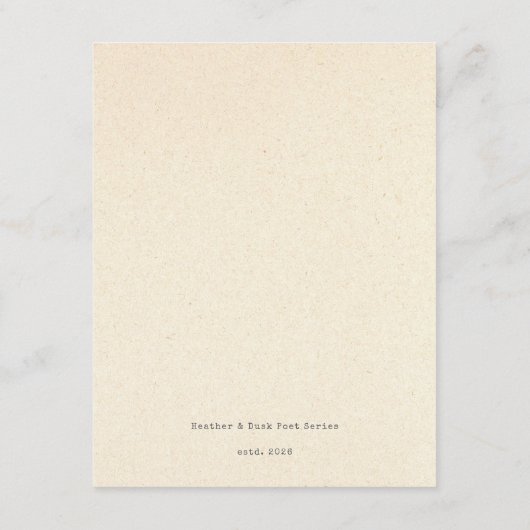 Heather & Dusk Graduation Gift Insert Card Bedankkaart (Achterkant)