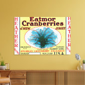 Heather Eatmor Cranberries Brand Label Canvas Afdruk (Insitu (Woonkamer))