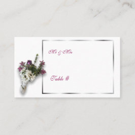 Heather en Kant trouwtafel nummer Plaatskaartje