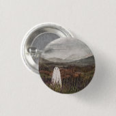 Heather Ghost Ronde Button 3,2 Cm (Voorkant /achterkant)
