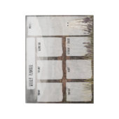 Heather Ghost Weekly Planner Notitieblok (Linkerzijde)