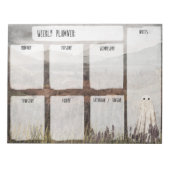 Heather Ghost Weekly Planner Notitieblok (Voorkant)