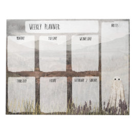 Heather Ghost Weekly Planner Notitieblok