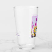 Heather Gorse Floral Butterfly gepersonaliseerd Glas (Rechts)