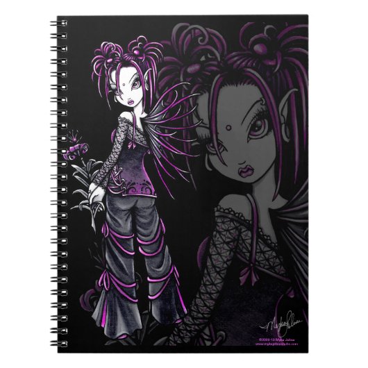 Heather Gothic Pink Fairy-laptop Notitieboek (Voorkant)