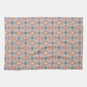 Heather Gray Abstract Vloerklep Lattice Fractal Theedoek (Horizontaal)