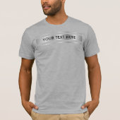 Heather Gray Silver Kijk Sjabloon op maat T-shirt (Voorkant)