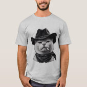 Heather Grey Cowboy Kat T-Shirt (Voorkant)