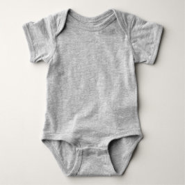 Heather Grey Jersey Baby Bodysuit