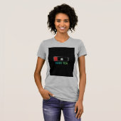 Heather Grey T-shirt met Thee Design (Voorkant volledig)
