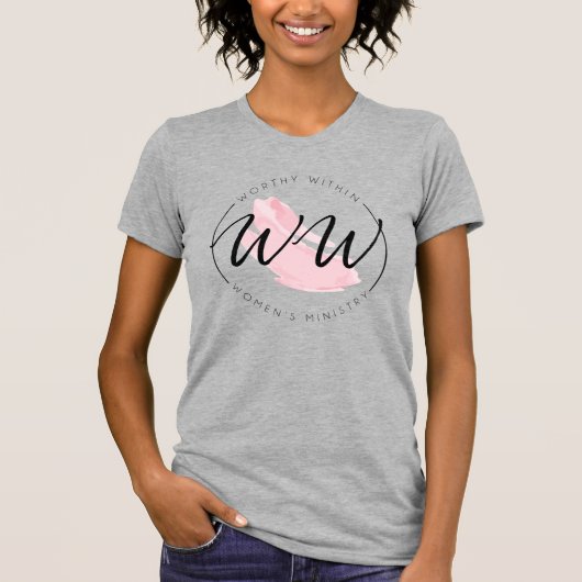 Heather Grey Worthy in T-Shirt (Voorkant)
