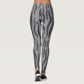 Heather Grey Zebra Print Leggings (Achterkant)