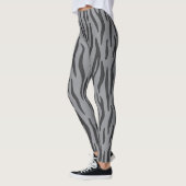 Heather Grey Zebra Print Leggings (Links)