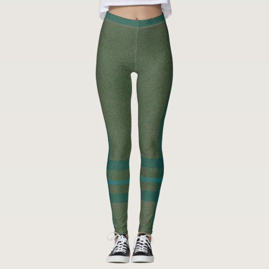 Heather groen geruit leggings (Voorkant)