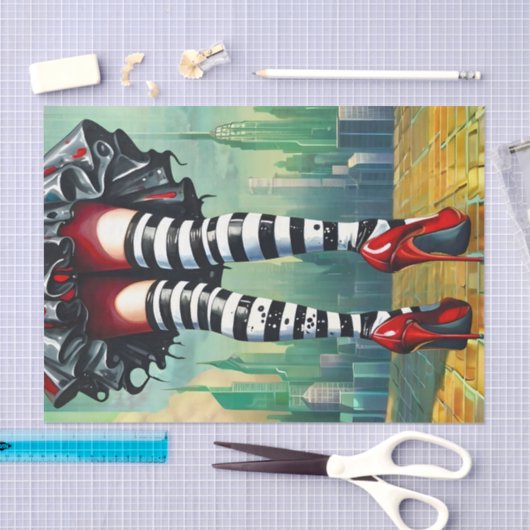 Heather Heels Witch Tissuepapier (Craft)