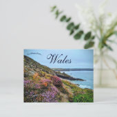Heather in Pembrokeshire Wales Briefkaart (Staand voorkant)