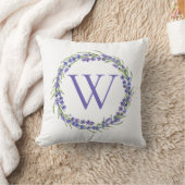 Heather Krans Monogram Kussen (Deken)