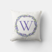 Heather Krans Monogram Kussen (Voorkant)