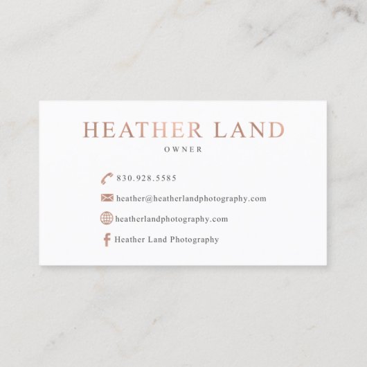 Heather Land Visitekaartje (Achterkant)