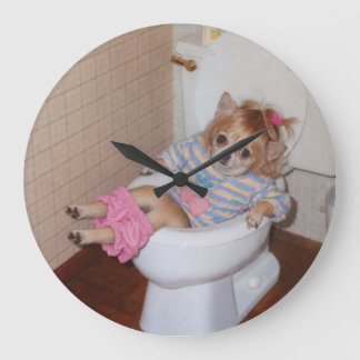 Heather-Lynn's Retro Chihuahua Zindelijkheidstrium Grote Klok