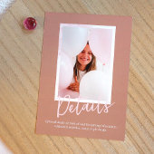 Heather Mauve Pink Bat Mitzvah Kaart