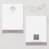 Heather Moon Phase Moth | Kaart voor juweliersweer Contactkaartje (Voorkant / Achterkant)