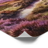 Heather Moorland Poster (Hoek)