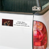 Heather Noble.. LAAT ME JE ROKEN! Bumpersticker (Op Truck)