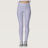 Heather Paarse Solid Color Leggings (Voorkant)