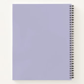 Heather Paarse Solid Color Notitieboek (Achterkant)