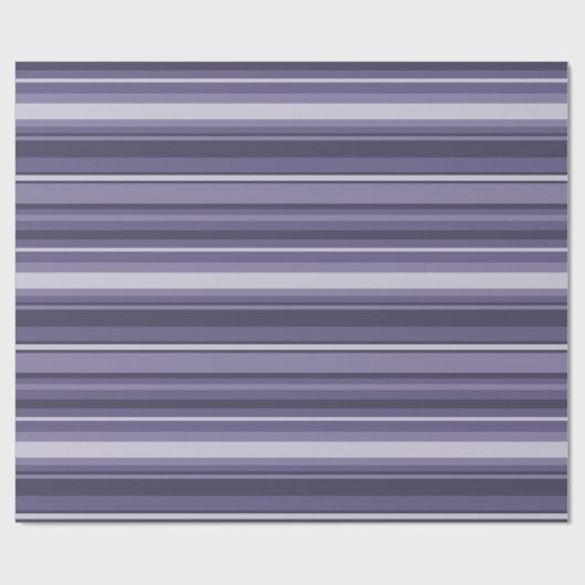 Heather paarse strepen cadeaupapier (Vlak)