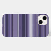 Heather paarse strepen Case-Mate iPhone case (Achterkant (horizontaal))